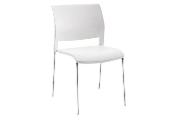 Connect Chair 4 leg polyprop white