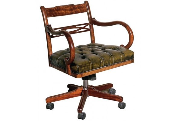 English Regency Swivel Chair 