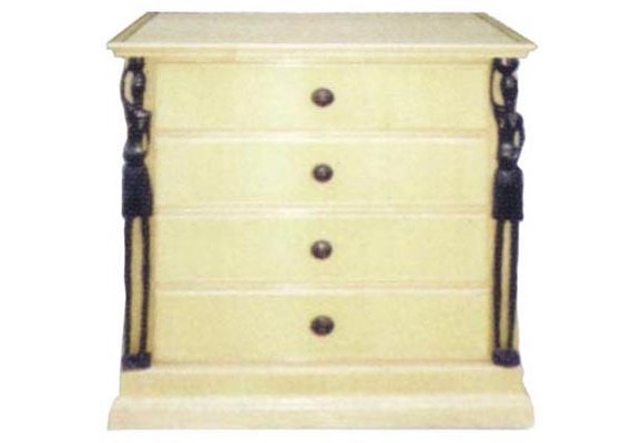 African 4 drawers Pedestal