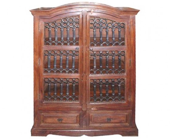 Wooden Iron Cabinet
