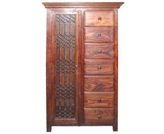 Wooden Iron Cabinet