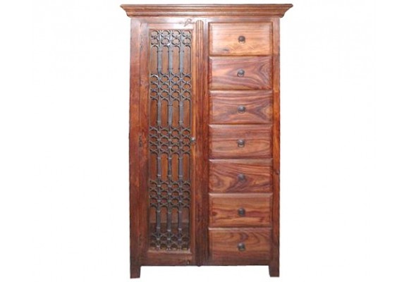 Wooden Iron Cabinet