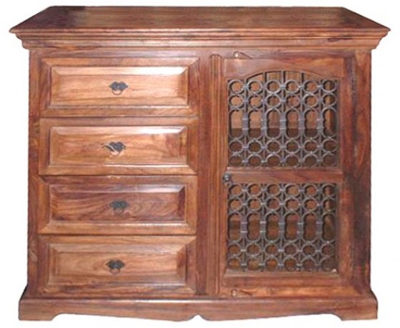 Wooden Iron Cabinet