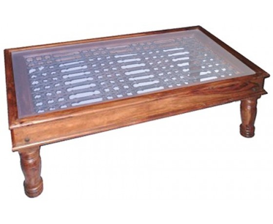 Wooden Iron Coffee Table
